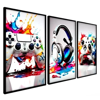 Quadro Video Game Jogos Nerd Quarto Gamer Decorativo
