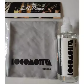 LIMPADOR + PANO ESPECIAL PARA LPs/CDs LOCOMOTIVA DISCOS - SPRAY