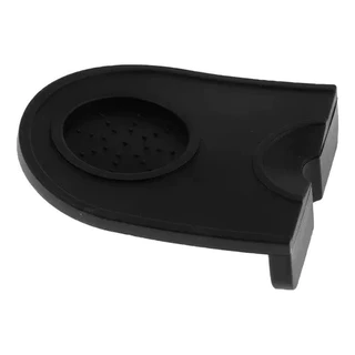 Tapete Preto Para Compactação Apoio de Tamper Barista Cafeteria