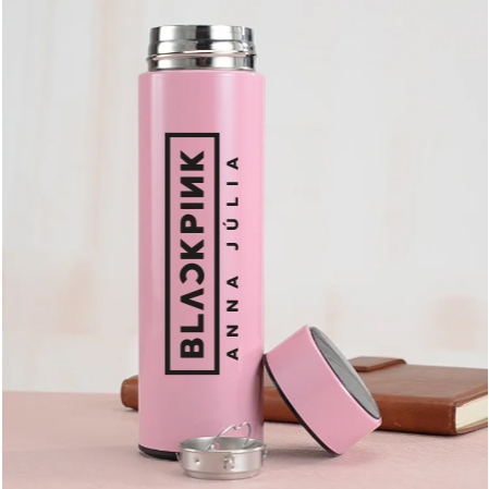 Garrafa Térmica BLACKPINK Personalizada Com Nome - 500ml +