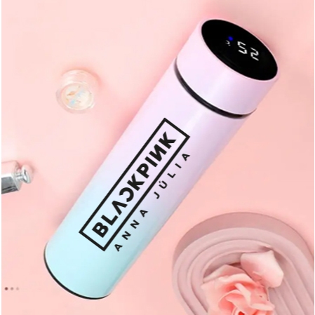Garrafa Térmica BLACKPINK Personalizada Com Nome - 500ml +