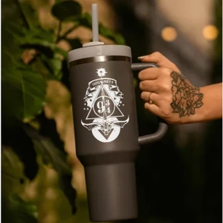 Copo Harry Potter Térmico com Alça e Canudo 1.8ml