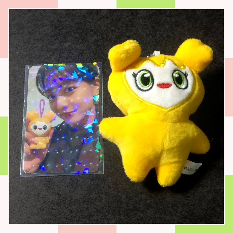 LOVELY - TWICE - CHAVEIRO DE PELÚCIA - PHOTOCARD - K-POP - KPOP