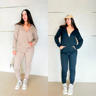 Conjunto Elsa Feminino Blusa Calça Moletom Frio Inverno