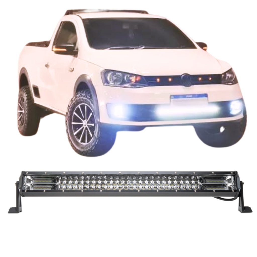 Barra De Led Farol Auxiliar 288w Off Road Camionete Hilux