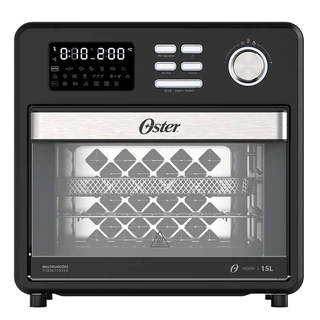 Forno E Fryer 15L Multifunções Compact 10 Em 1 Oster OFOR160 Preto - 110V