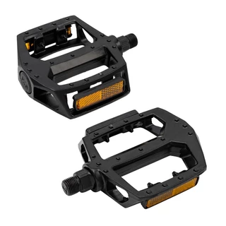 Pedal Plataforma Alumínio Preto Com Esfera Eixo Aço 9/16