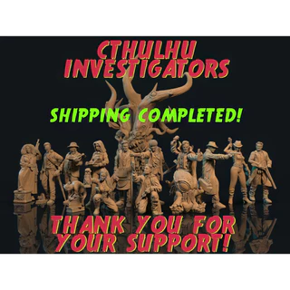 KIT COMPLETO Miniaturas Investigadores Call of Cthulhu Investigators Rpg (13 peças)