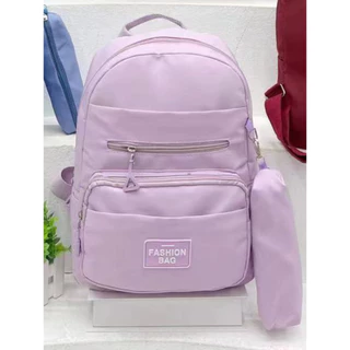 Mochila Escolar Com Estojo De Estudante Feminina Nylon Impermeavel
