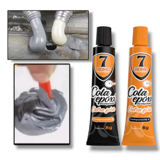 Cola industrial epóxi 7bond cola reparo solda a frio resistente ao calor agente AB fundição adesiva