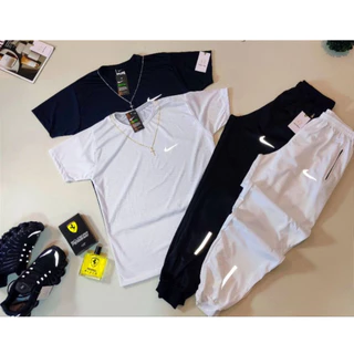 KIT 2 CALÇAS JOGGER + 2 CAMISETAS ou KIT 1 CALÇAS JOGGER + 1 CAMISETA - CONJUNTO DRY FIT ACADEMIA