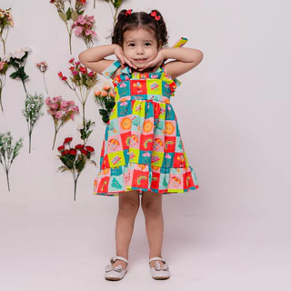 Vestido Menina Estampado Varias Estampas Tamanho 2 a 3 anos Pronta Entrega