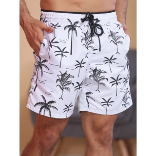 Bermudas Masculinas Shorts Seca Rápido Surf Estampada Praia Tactel Adulto Shorts