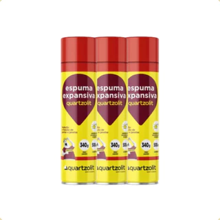 Kit 3/6/12 Espumas Expansivas Poliuretano 500ml/340g Quartzolit