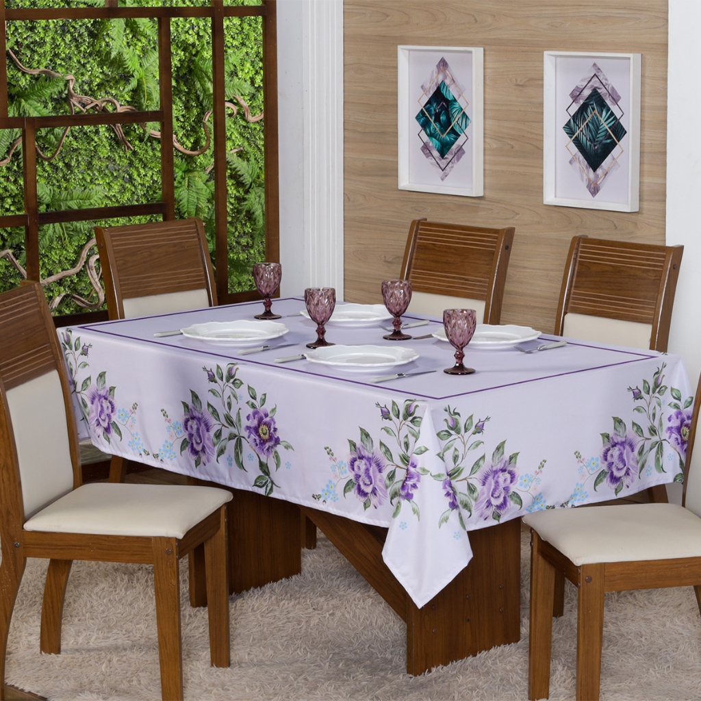 Toalha de mesa p/ 6 Lugares Retangular 2,20x1,50 (Decoração, Cozinha ...