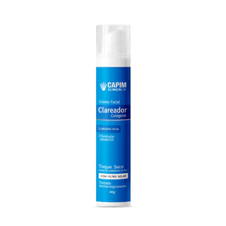 Creme Facial Pump Clareador Facial com Filtro Solar 40g Capim Limão
