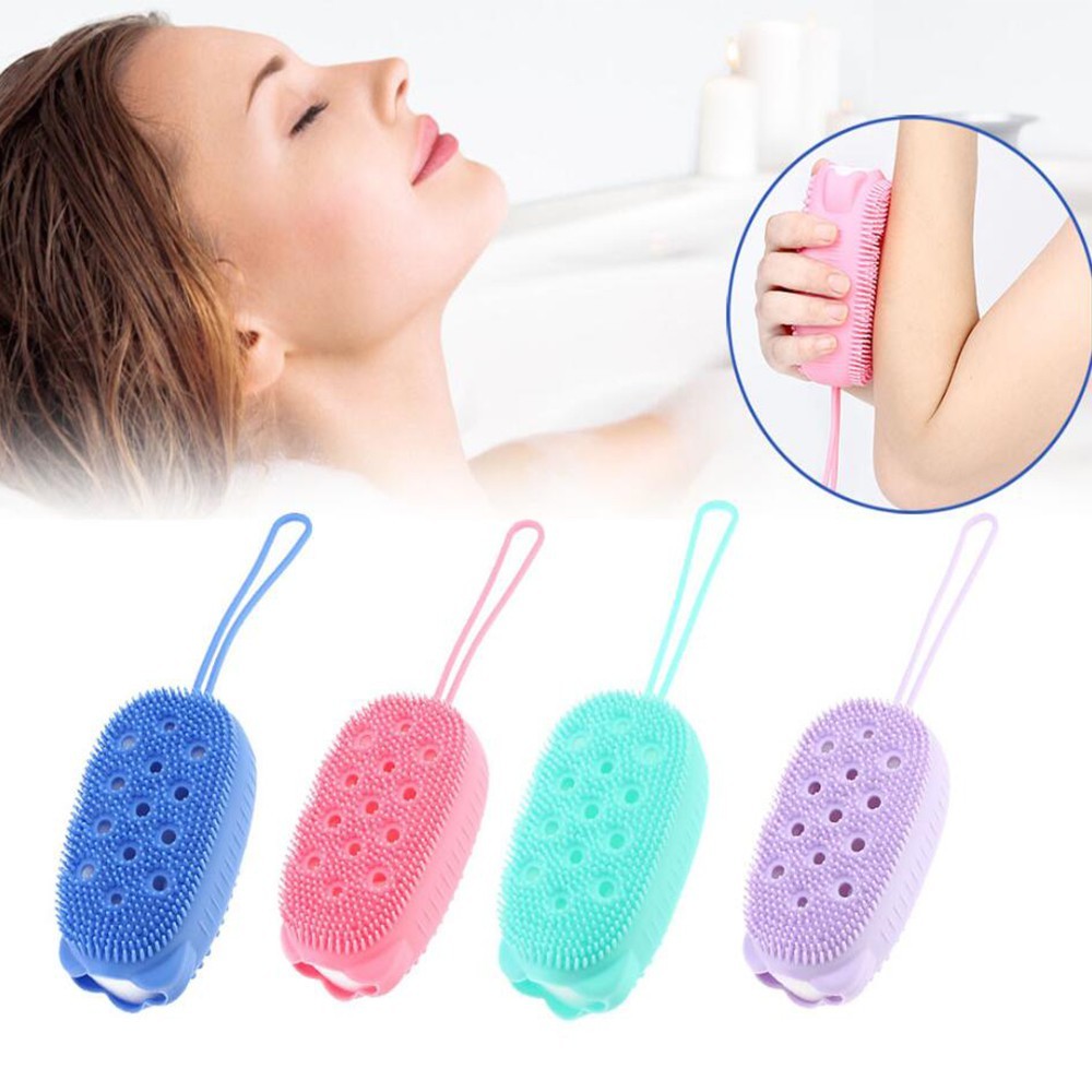 Bucha Esponja de Banho Massageadora de Silicone | Shopee Brasil