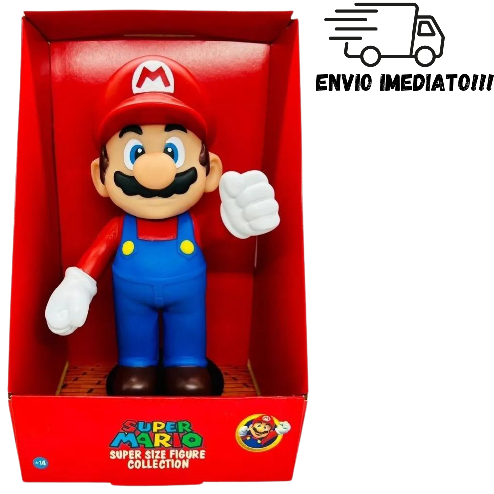 Boneco Super Mario Bros Articulável 23cm Action Figure Colecionável Infantil Vinil Brinquedo