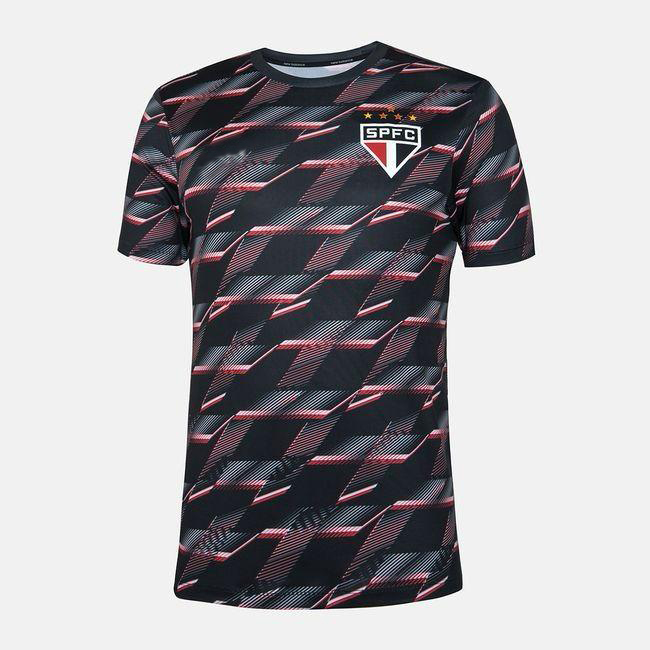 2024/2025 Nova SP Camisa De Time Futebol Treino Uniforme preto de treino pré-jogo Tailandês