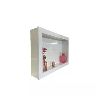Nicho Banheiro Porcelanato Sobrepor Branco 37x56x11 c/ kit de instalação