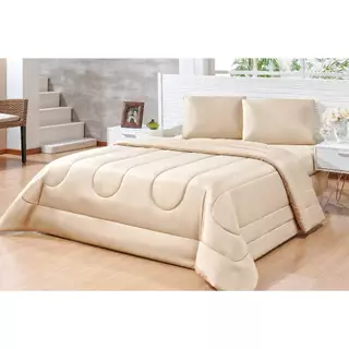 Edredom Cama Casal Dubai 2,40m X 2,20m, 170 Fios protege 100% do Friu