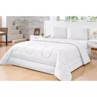 Edredom Cama Casal Queen Dubai 2,40m X 2,20m, 170 Fios protege 100% do Friu
