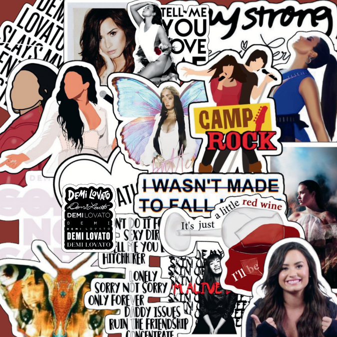 DEMI LOVATO | 20 ADESIVOS/STICKER PACK! (Folha ou Recortado) | Shopee ...