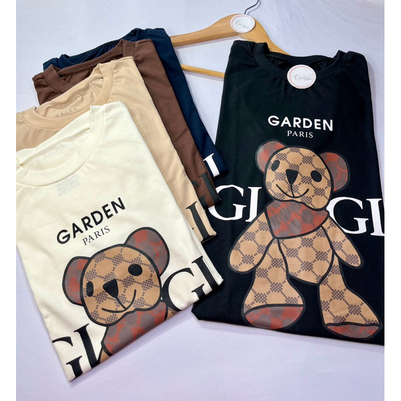 T-shirt Feminina Blusa Urso Inspiração Estampa Luxo Moda Blogueira 100% algodão