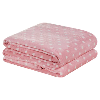 Cobertor Manta Soft Microfibra Petit Poá Flannel Solteiro Casal Queen e King