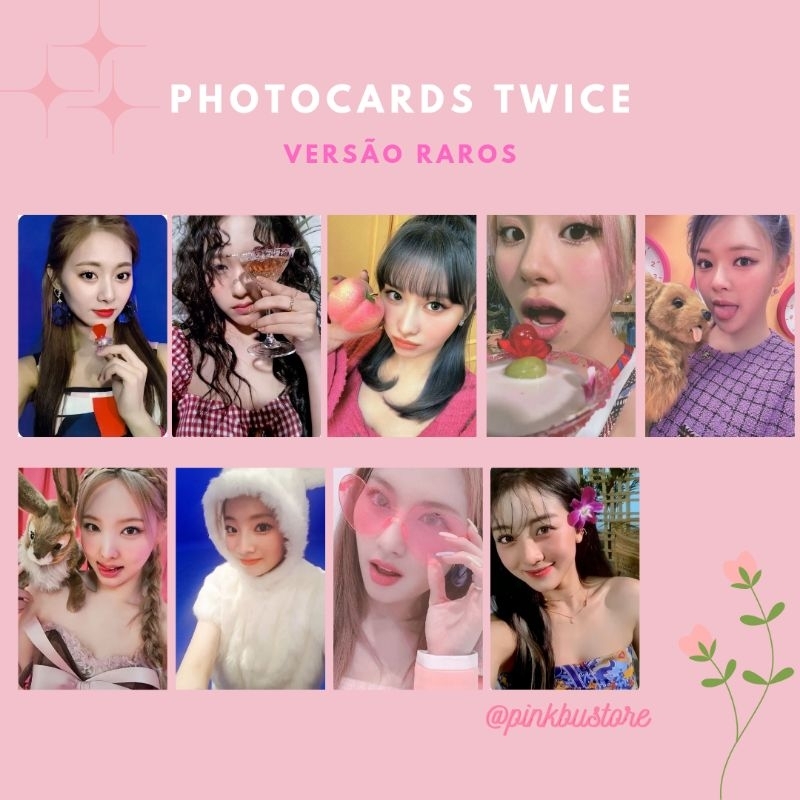 Photocards raros do twice ( fanmade, venda em set ) 💕