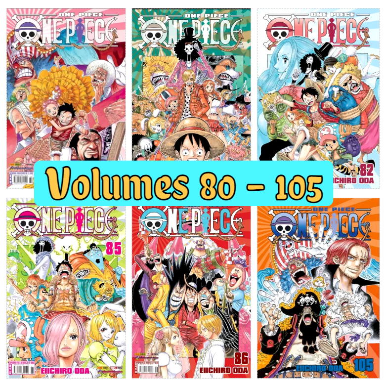 One Piece Volume 80, 81, 82 ,83, 84, 85, 86, 87, 88, 89, 99,100 Novo LACRADO