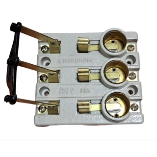 Chave faca normal 3x30ax250v para fusível rolha morumbi. Kit c/ 1 Und. Original!!! Novo na Caixa!!!