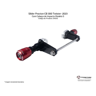 Slider Procton Modelo S Cb 300f Twister anos 2023 E 2024
