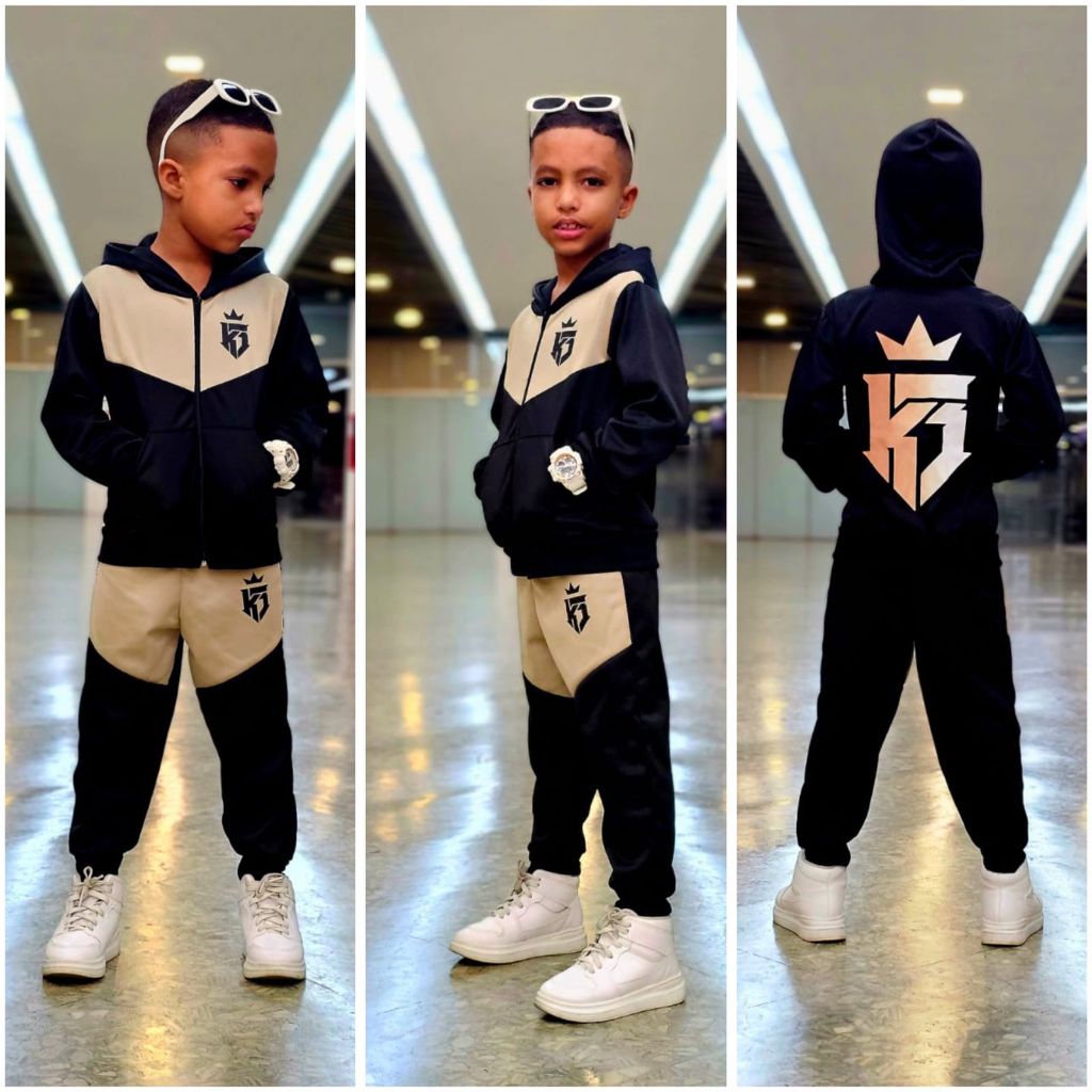 Kit Conjunto Infantil Inverno Moletom Chimpa Flanelado Casaco+ Calça 2 ao 12 Anos