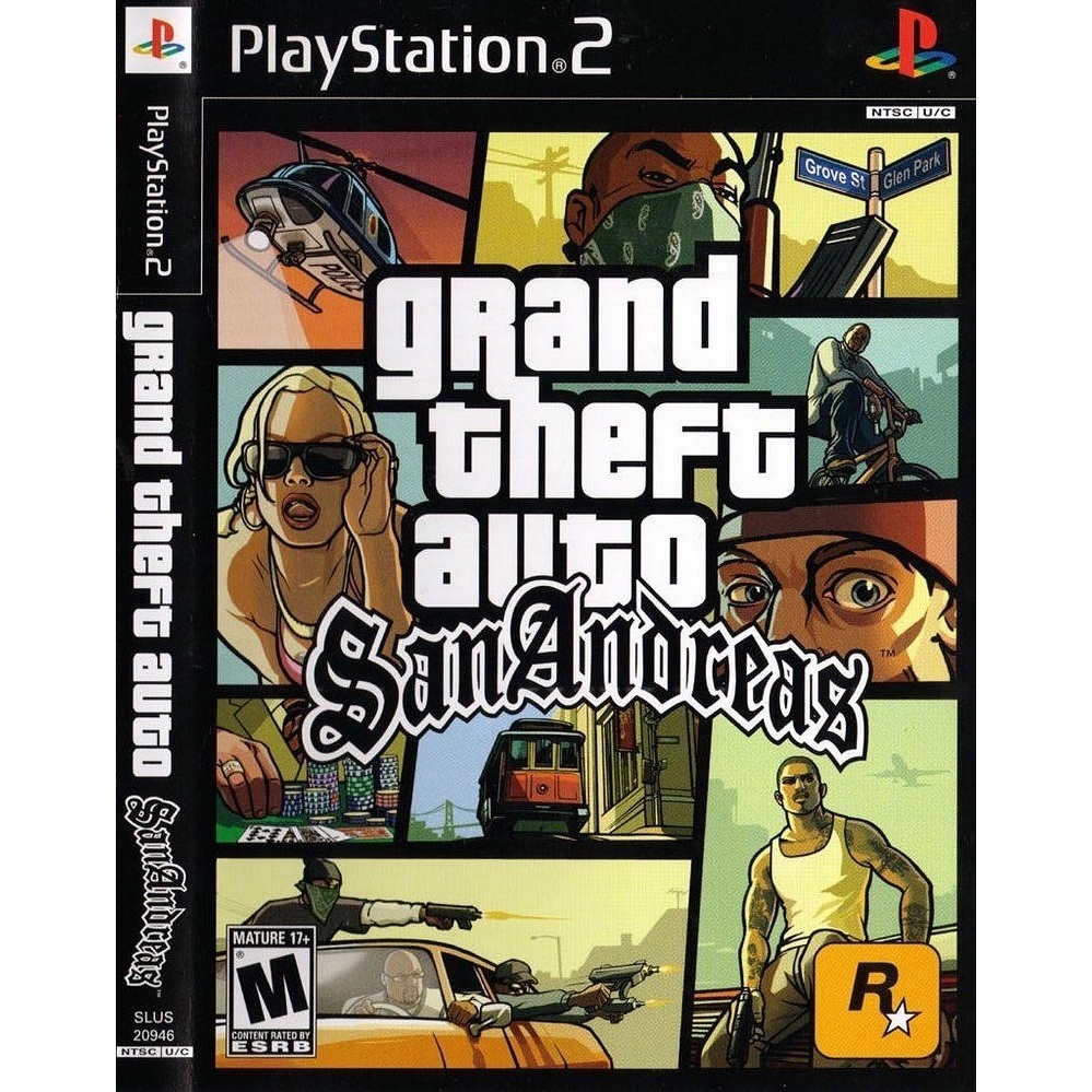 Grand Theft Auto San Andreas Patch GTA SA Playstation 2 mídia física ...