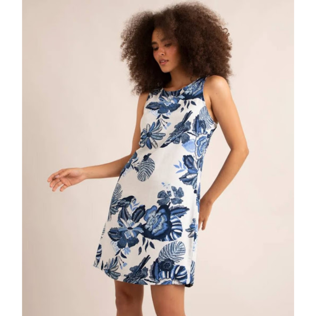 VESTIDO REGATA ESTAMPADO - LIGANETE - SOLTINHO