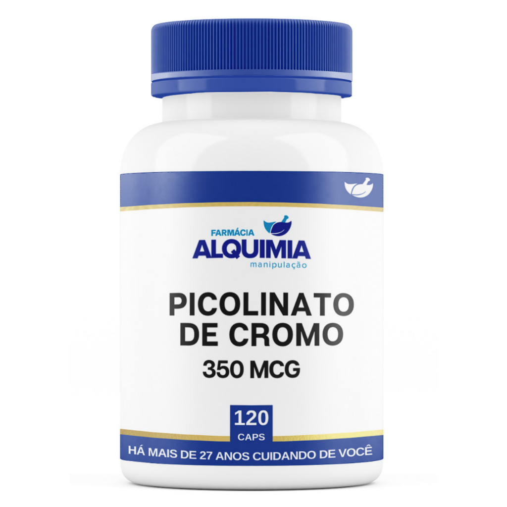 Picolinato de Cromo 350MCG - 120 Cápsulas - Puro
