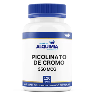 Picolinato de Cromo 350MCG - 120 Cápsulas - Puro