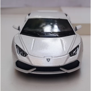 Miniatura Lamborghini Huracan Lp 610-4 Branco Pérola 1:36 Kinsmart Metal e Fricção.
