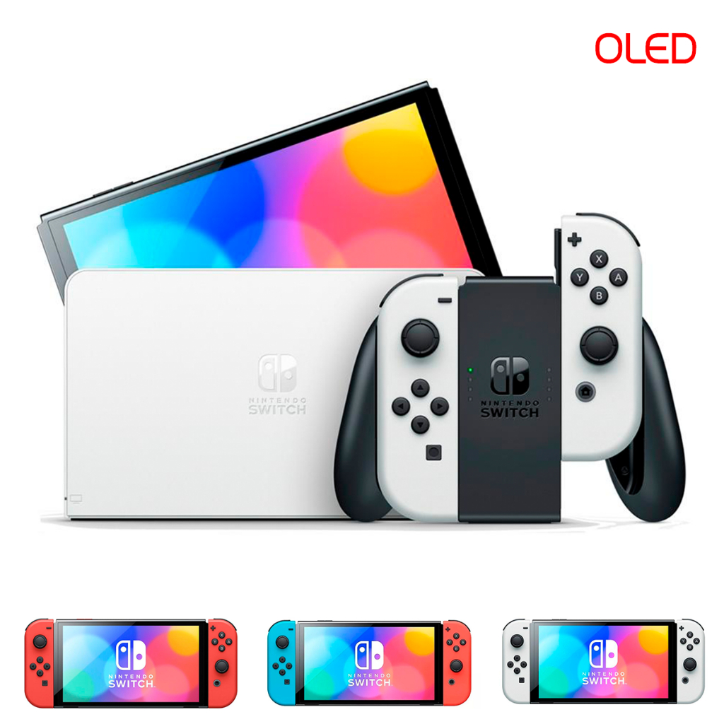 Console Nintendo Switch Oled Branco 64gb - Com Joy-con - japones