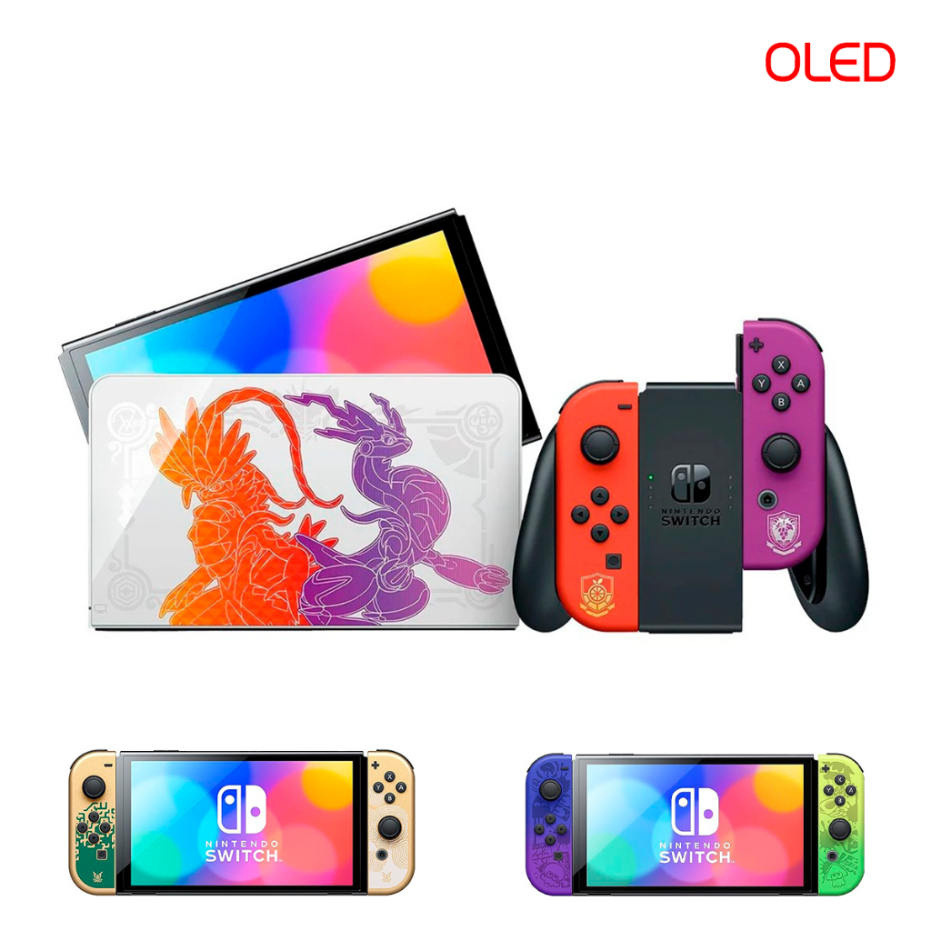 Nintendo Switch 64gb Oled Edição Especial - Pokemon Scarlet e Violet - japones