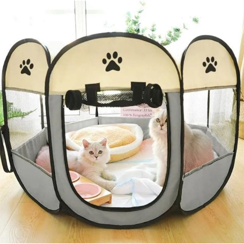 Casinha de cachorro grande para cachorros gatos pets roedores com zíper dobrável portátil(23-16/17)