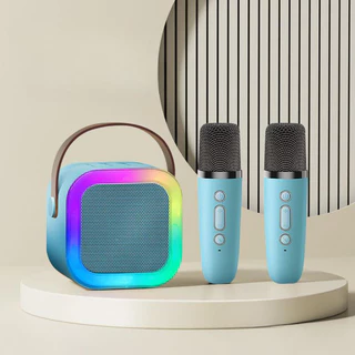Caixa De Som C/ Microfones Karaokê Brincadeiras em Família em Oferta na Shopee