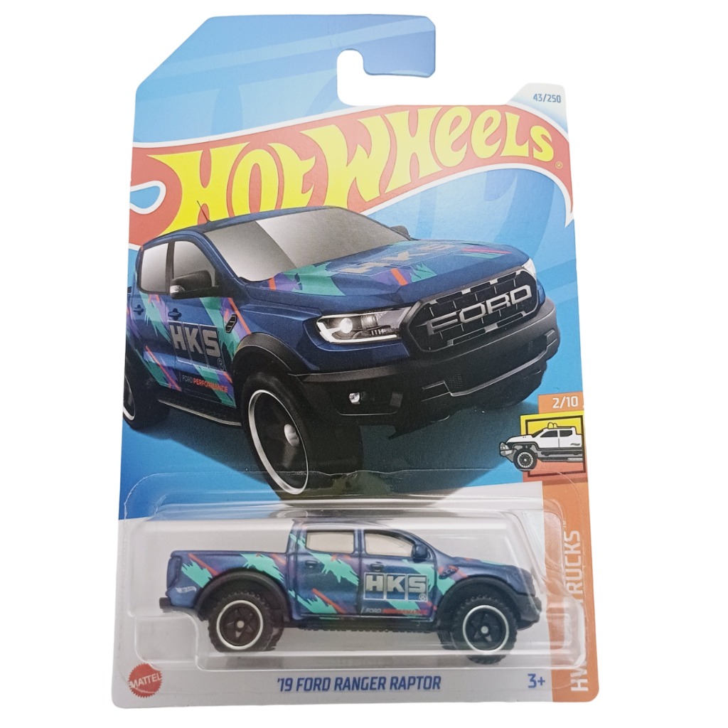 19 Ford Ranger Raptor - HW Hot Trucks - Hot Wheels | Shopee Brasil