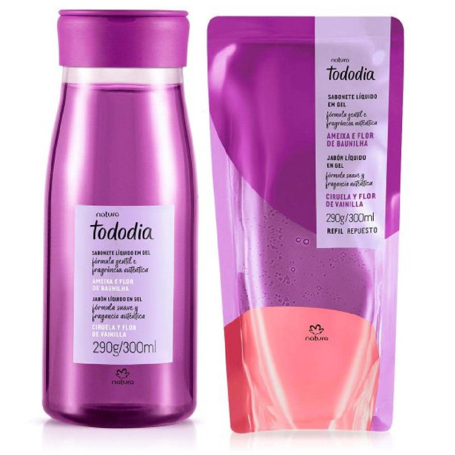 Sabonete Líquido Ameixa E Flor De Baunilha Natura Tododia 300ml ...