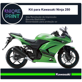 Kit de Adesivos Ninja 250 Special Edition Lado Direito