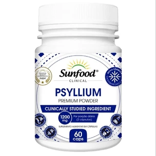 Psyllium 1200mg 60 Cápsulas Sunfood
