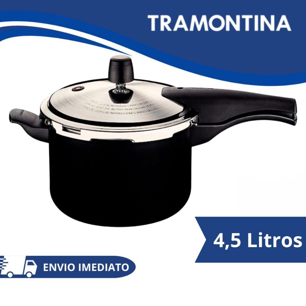 Panela De Pressão Tramontina Vancouver 4,5 Litros Grafite