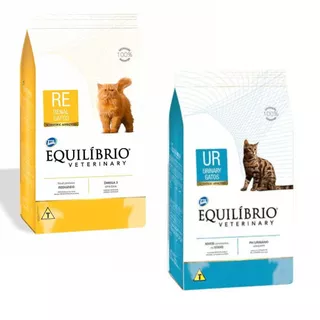 Ração Equilíbrio Veterinary para Gatos Adultos - 500gr Urinay ou Renal