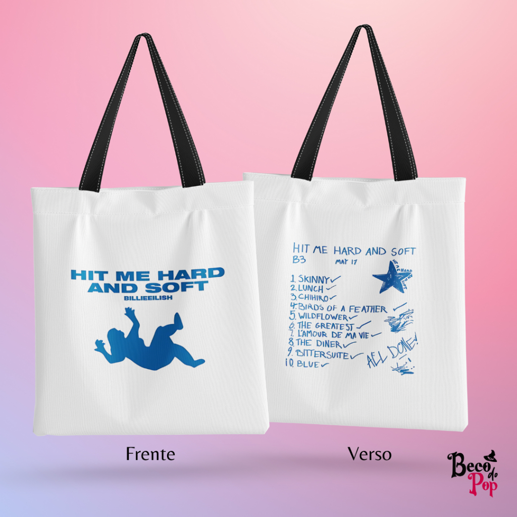 Ecobag - Billie Eilish (Hit Me Hard and Soft) | Shopee Brasil